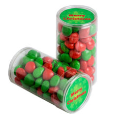 PET Tube filled with CHRISTMAS CHEWY FRUITS