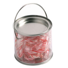 Medium PVC Bucket with Candy Canes x20