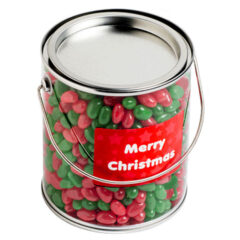 Big PVC Bucket with Christmas Jelly Beans 950G