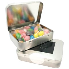 Rectangle Hinge Tin Fillled with Jelly Beans 65G