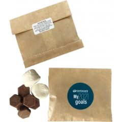 Kraft Paper Bag with Lindt Buttons & Marshmallows