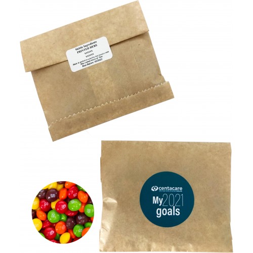 Kraft Paper Bag with Skittles 50g