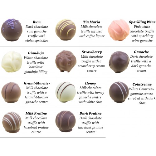 12 Pack Choc Box Assorted TRUFFLES