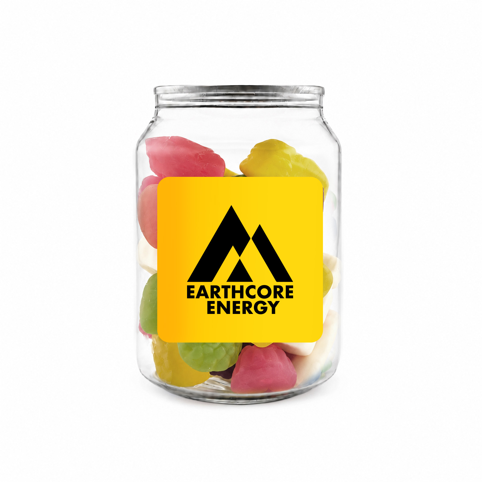 Jelly Party Mix in Clear Can 150g 50x50mmlabel Jelly Party Mix in Clear Can 150g 50x50mmlabel
