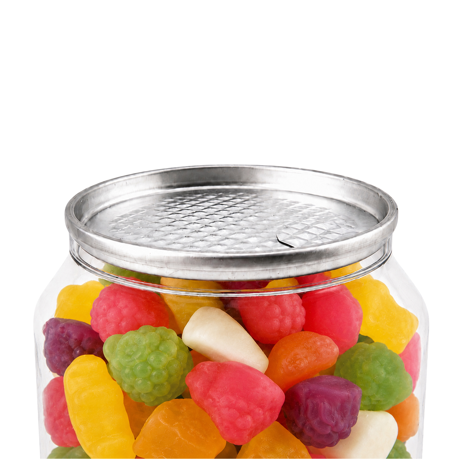Jelly Party Mix in Clear Can 150g Closeup Jelly Party Mix in Clear Can 150g Closeup
