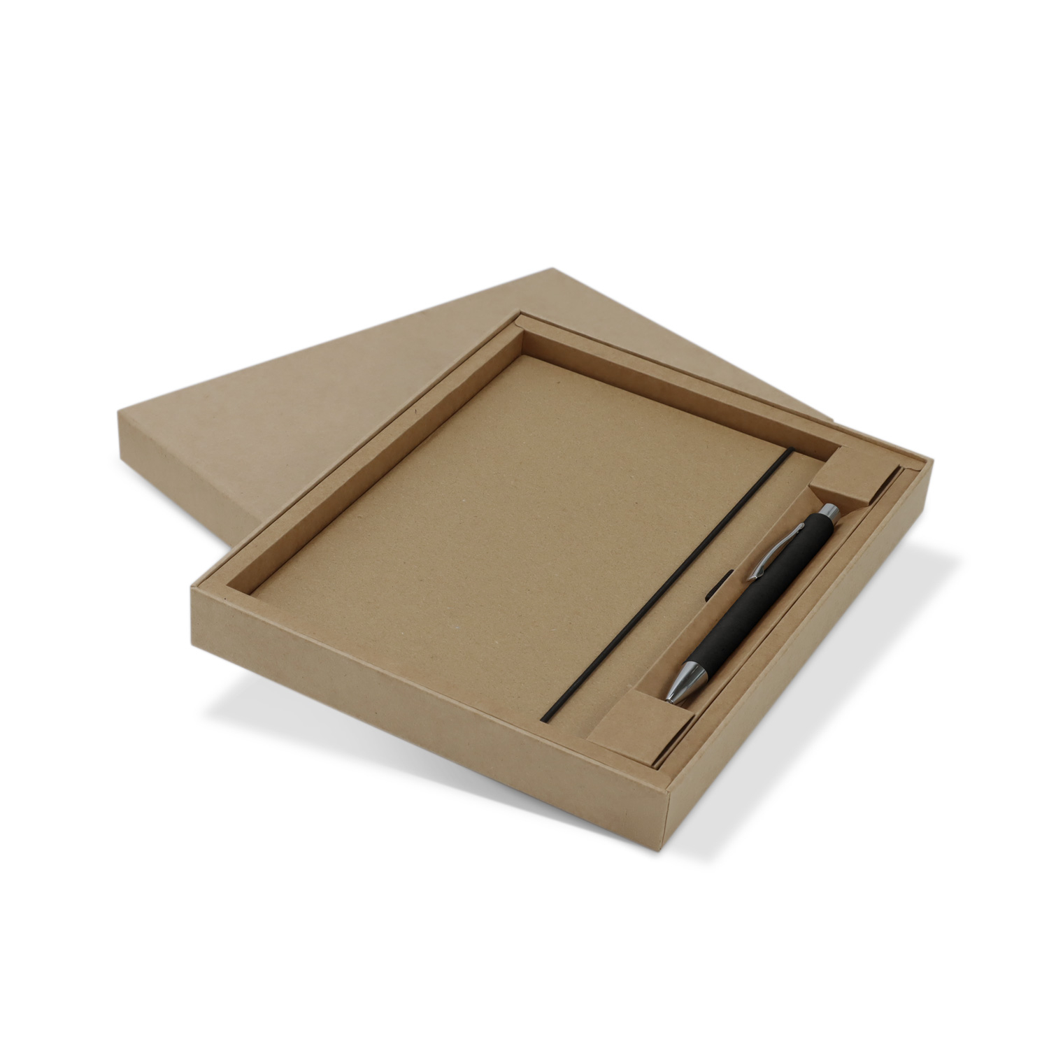 Kraft Notebook and Pen Gift Set