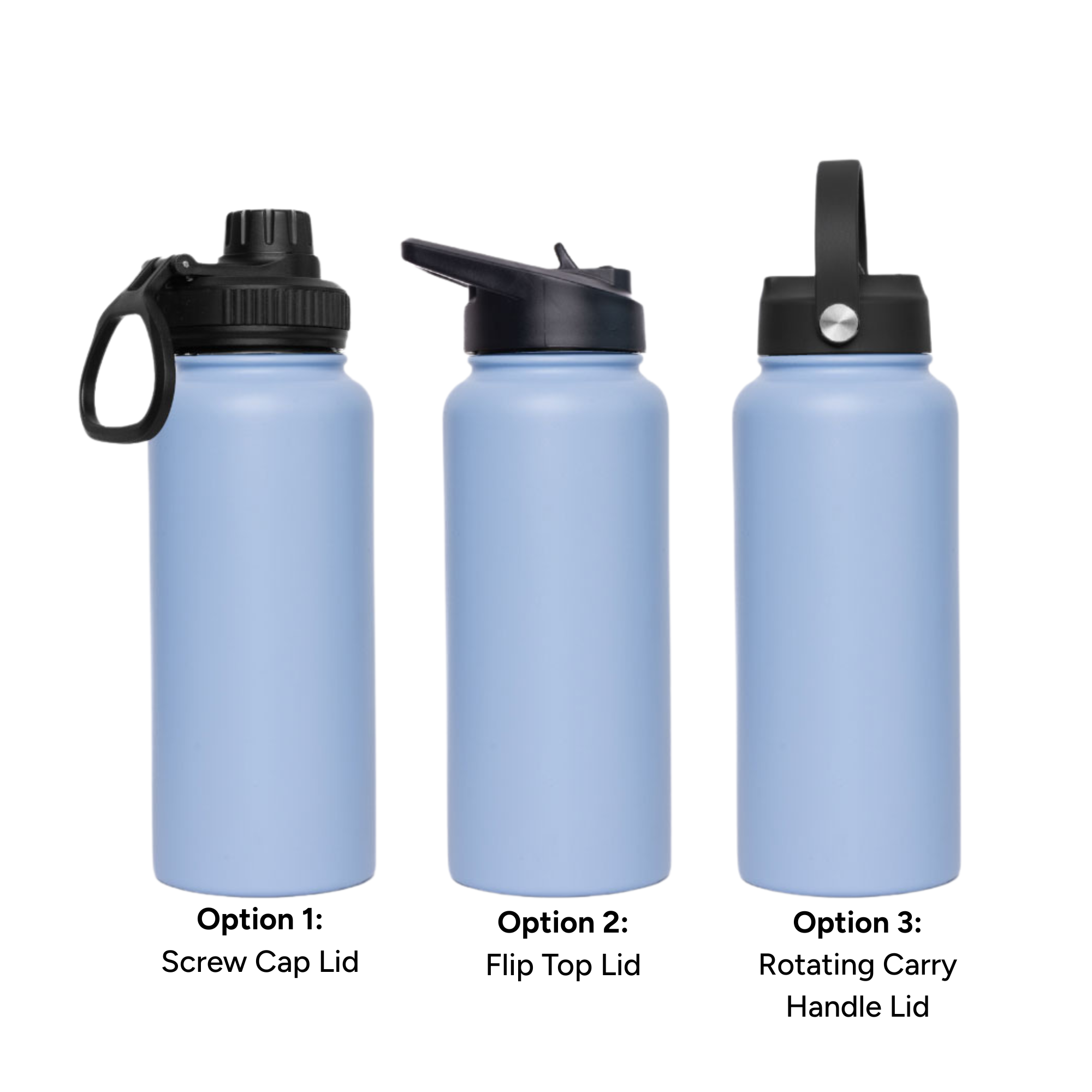 LAPEN 1L Vacuum Bottle – 3 Different Lid Options Pale Blue LAPEN 1L Vacuum Bottle – 3 Different Lid Options Pale Blue