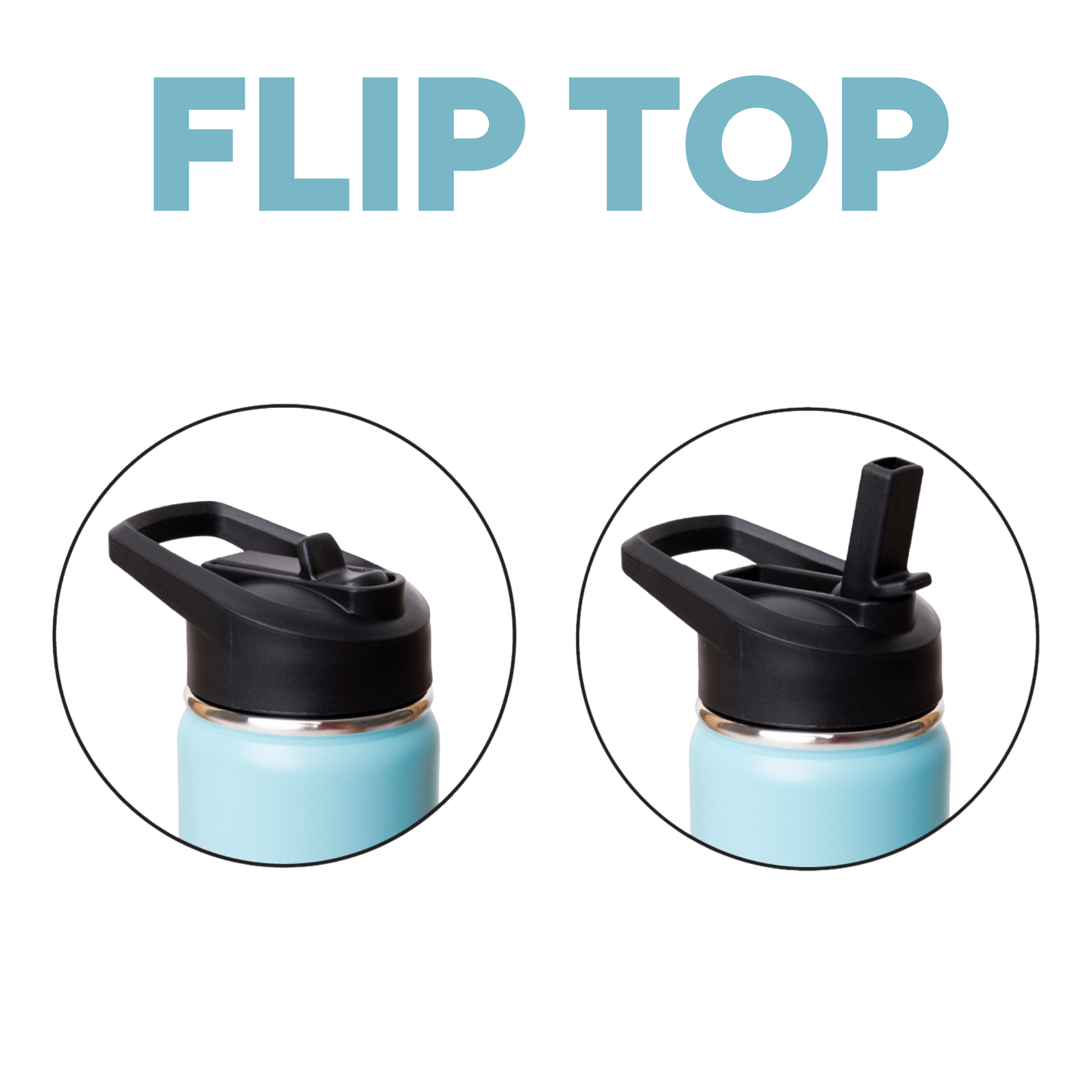 LAPEN 500ml Vacuum Bottle – 3 Different Lid Options Flip Top