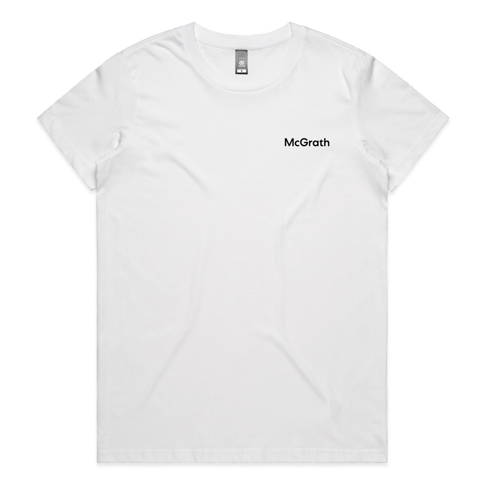 mcgrath-4001-white AS Colour Wo’s Maple Tee