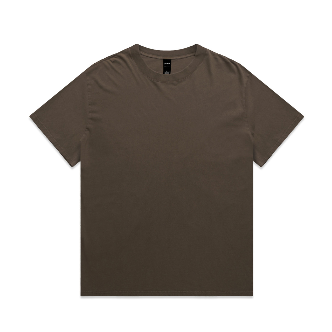 Mens Heavy Faded Tee Brown