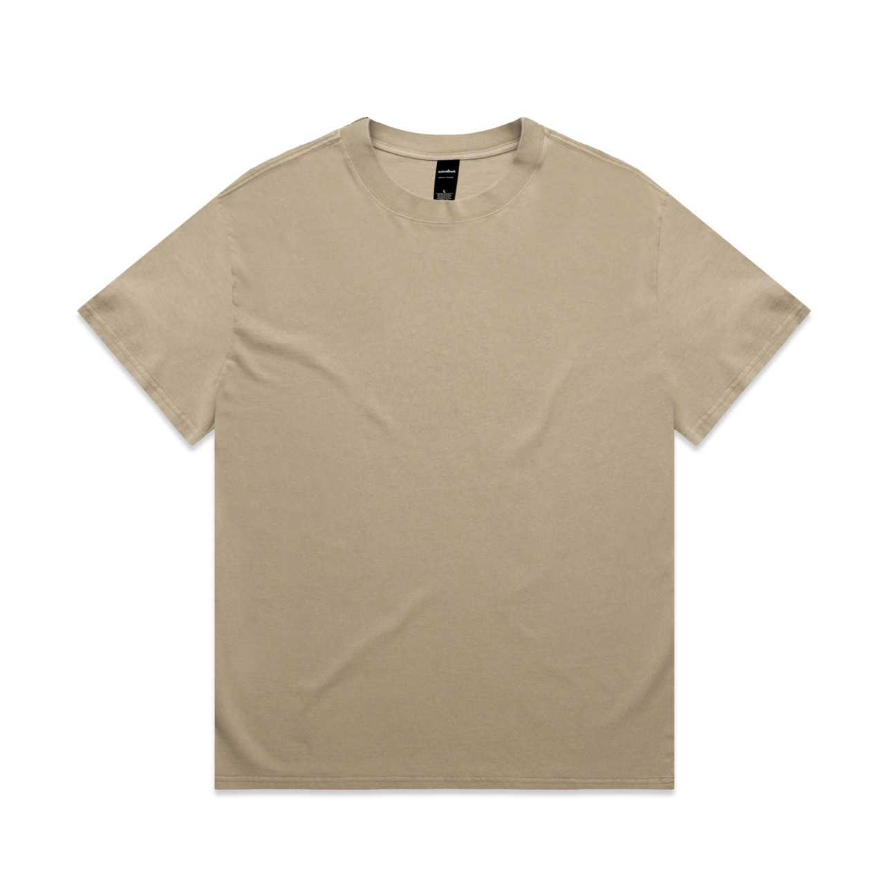 Mens Heavy Faded Tee Khaki