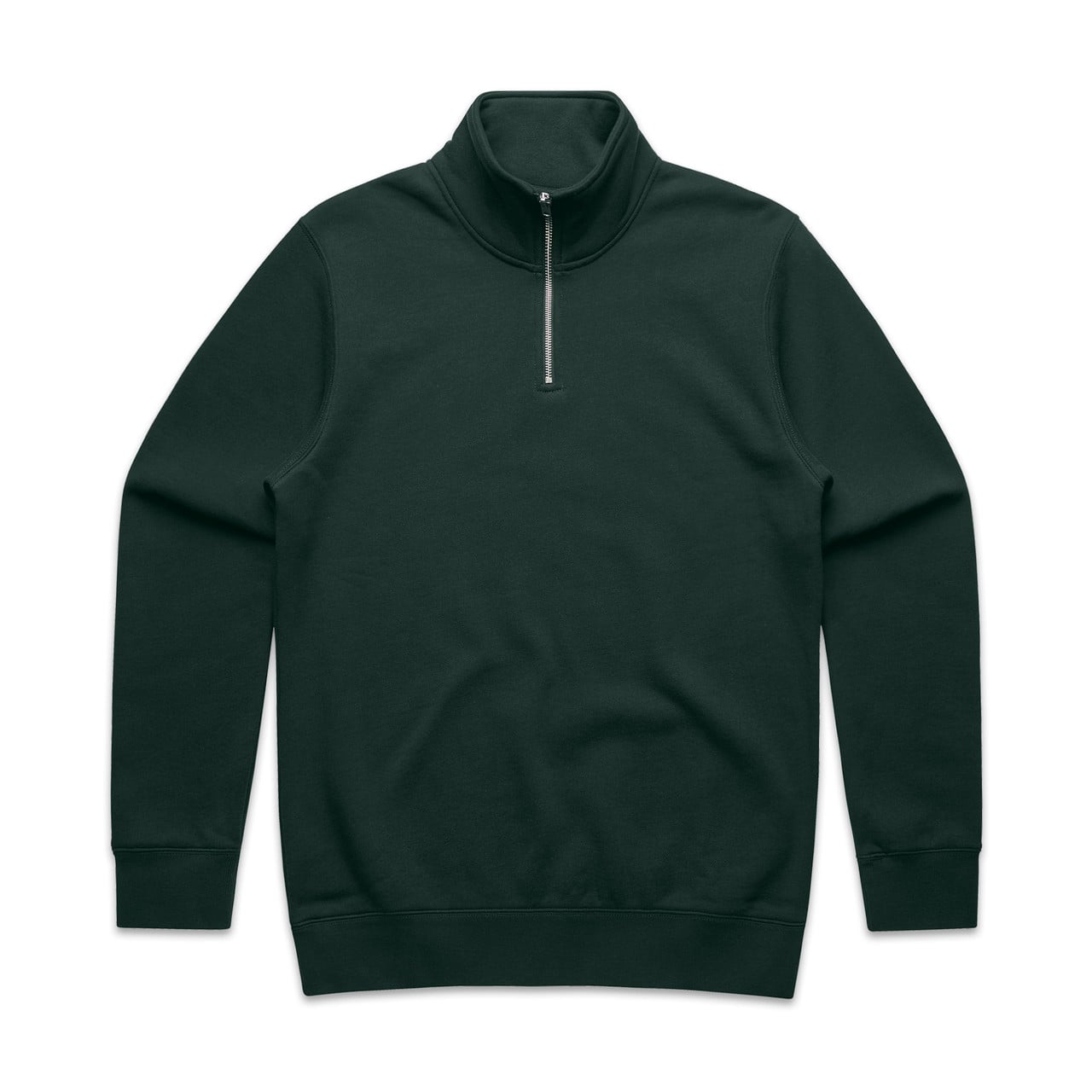 Mens Stencil Half Zip Crew Pine Green Mens Stencil Half Zip Crew Pine Green