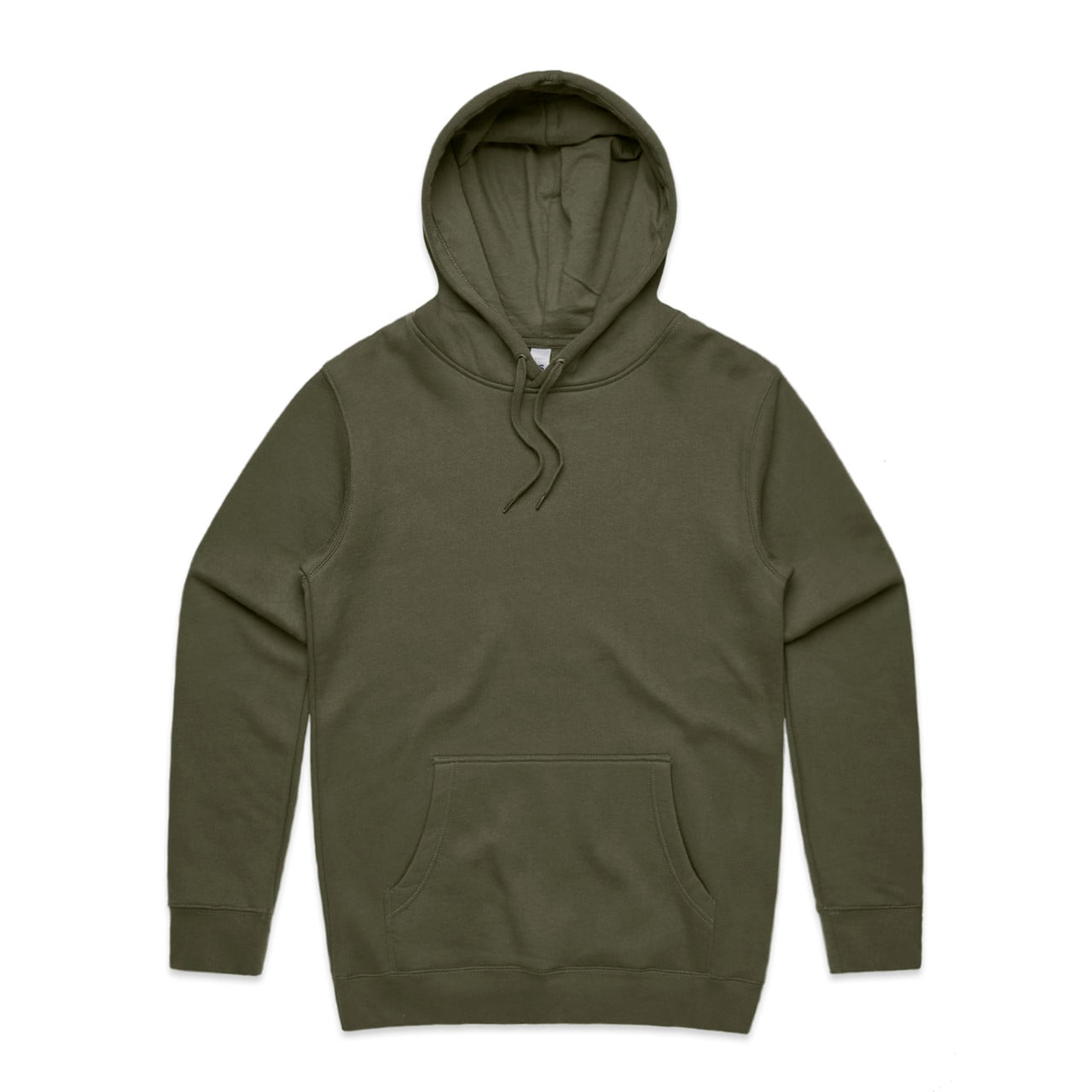Mens Stencil Hood Army