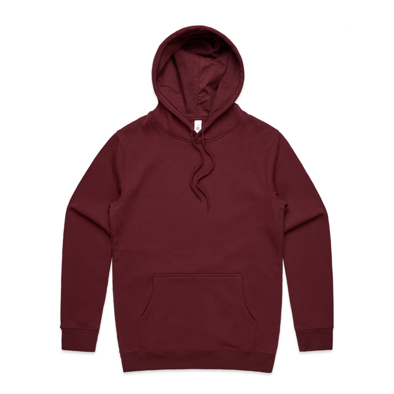 Mens Stencil Hood Burgundy