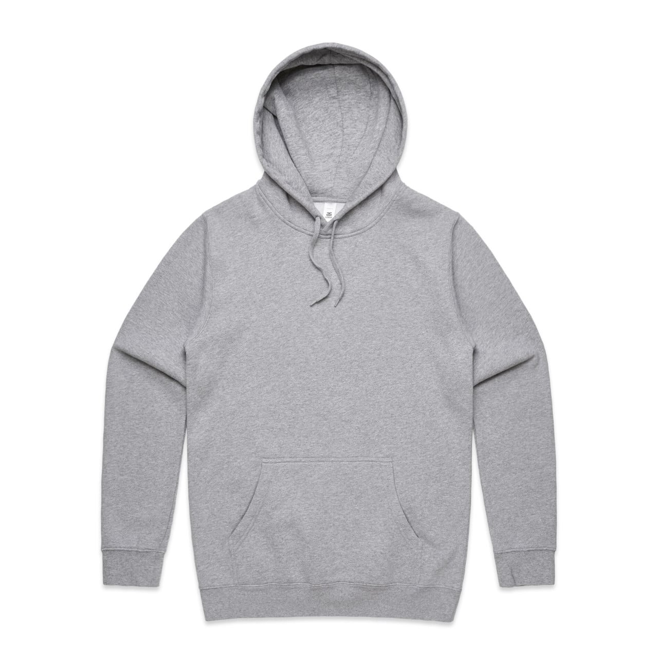 Mens Stencil Hood Grey Marle