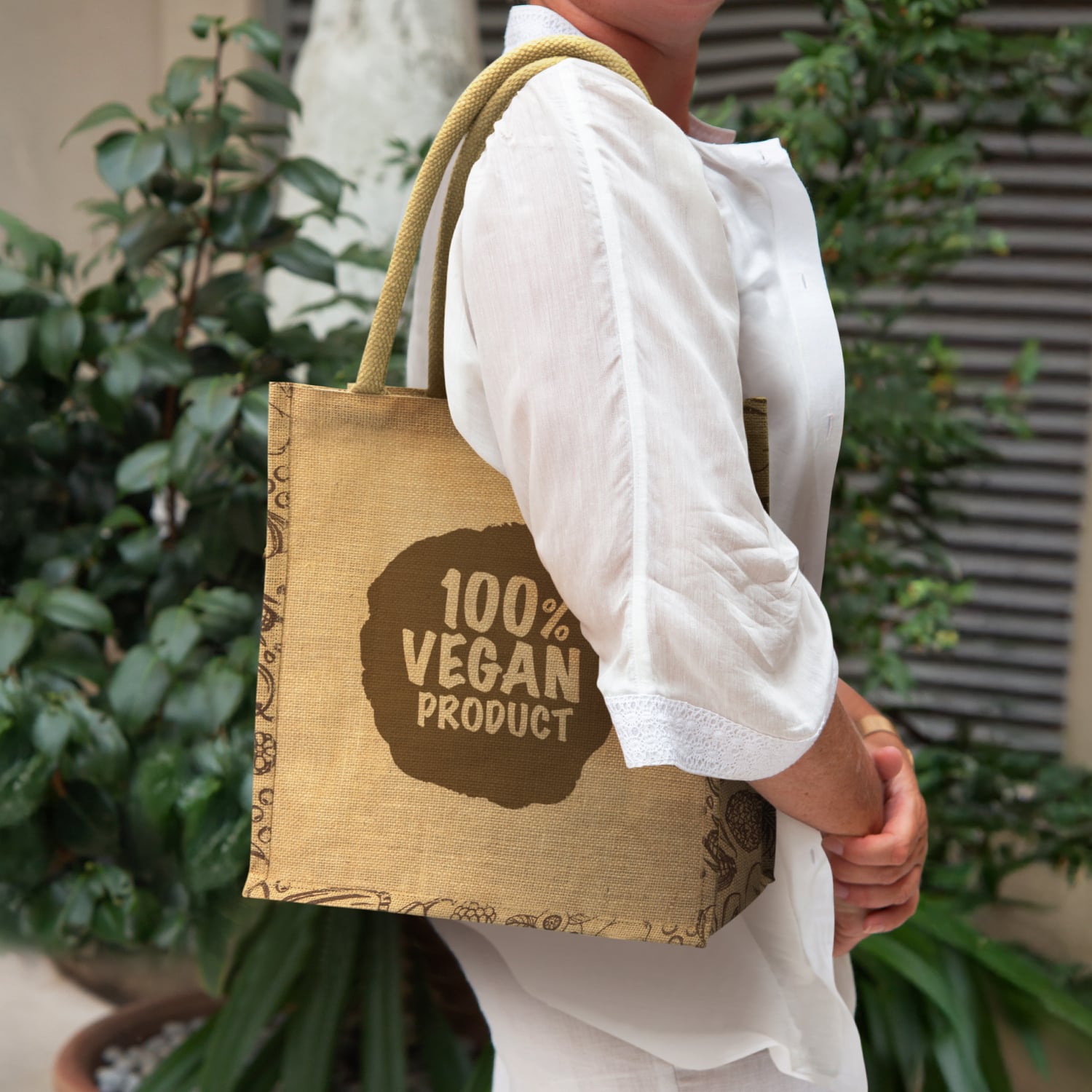 Monza Jute Tote Bag Monza Jute Tote Bag