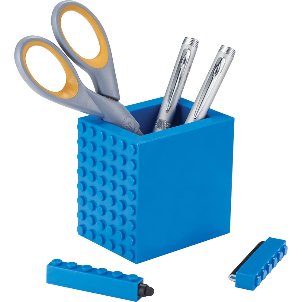 Office Block 3-In-1 Pen Pot Bl Office Block 3-In-1 Pen Pot Bl
