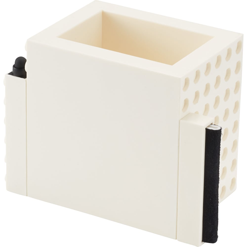 Office Block 3-In-1 Pen Pot Wh Office Block 3-In-1 Pen Pot Wh