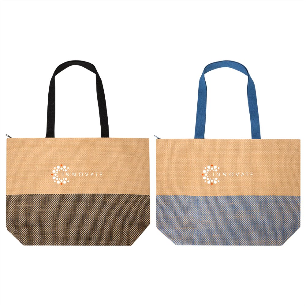 Paper Straw Large Zipped Tote – 21L Paper Straw Large Zipped Tote – 21L