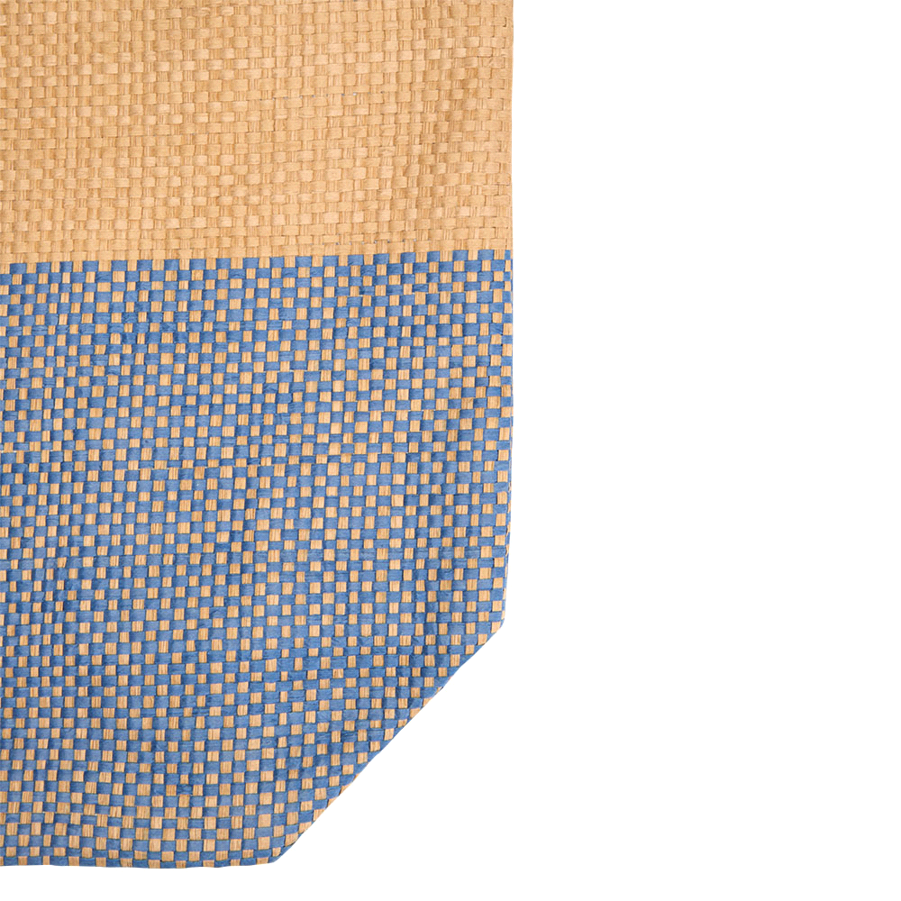 Paper Straw Large Zipped Tote – 21L Bl Paper Straw Large Zipped Tote – 21L Bl