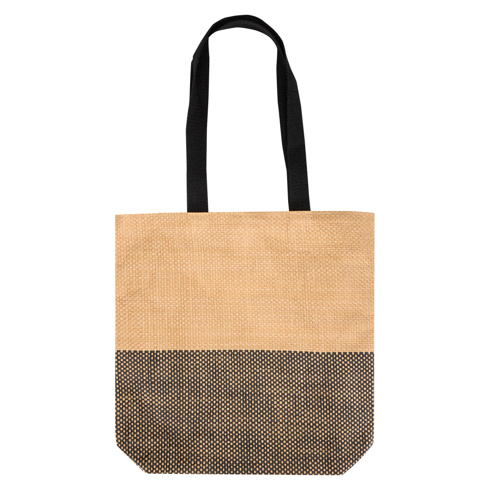 Paper Straw Tote Bag – 10L Bk Paper Straw Tote Bag – 10L Bk