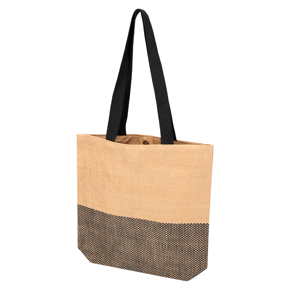 Paper Straw Tote Bag – 10L Bk Paper Straw Tote Bag – 10L Bk