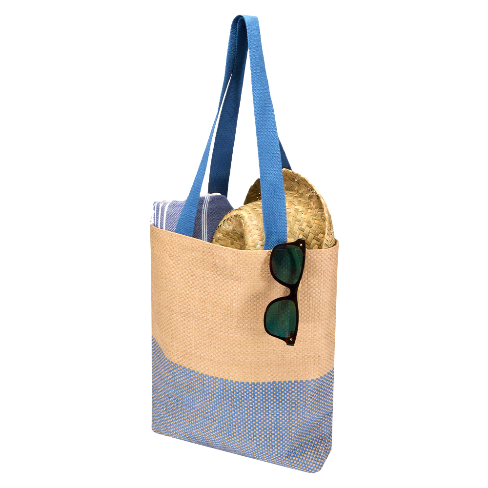 Paper Straw Tote Bag – 10L Bl Paper Straw Tote Bag – 10L Bl