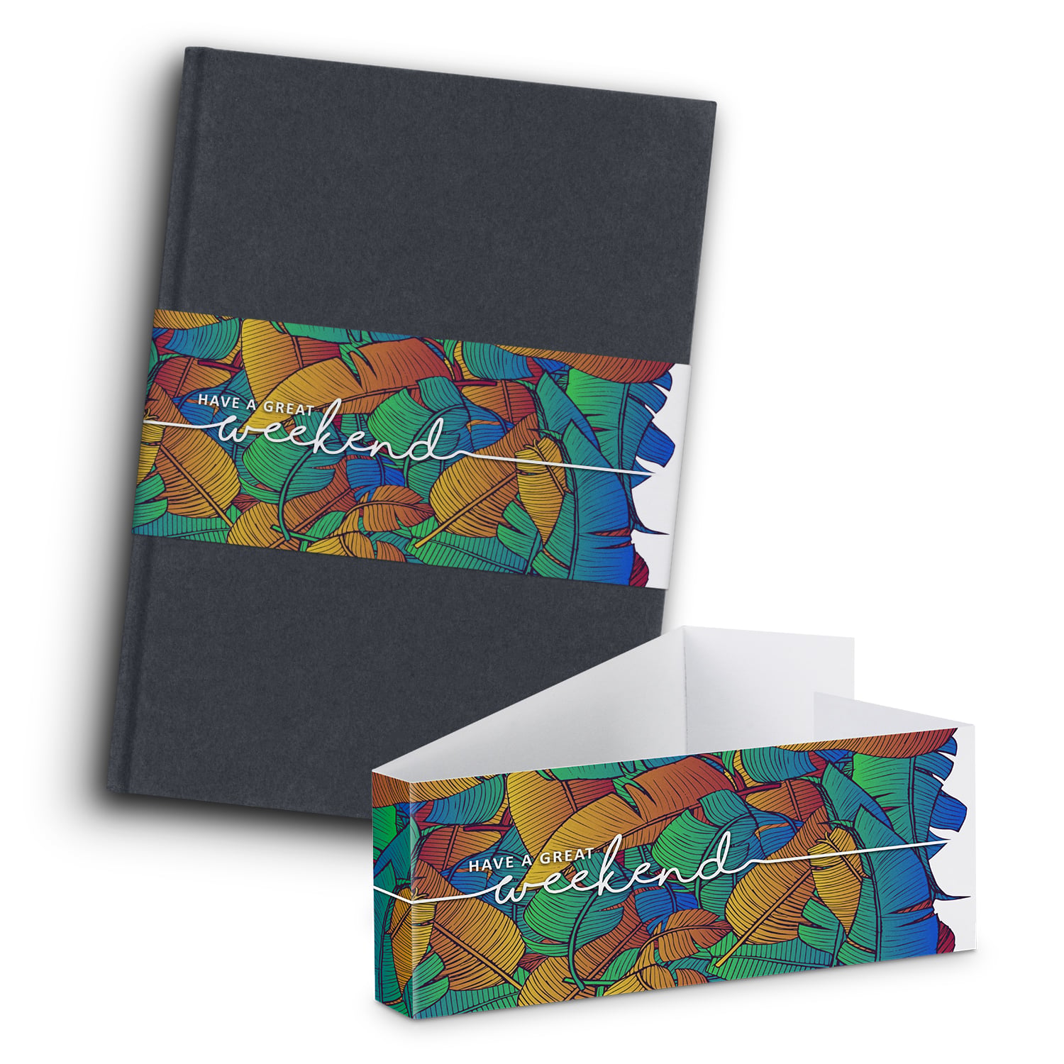 Re-Cotton Hard Cover Notebook Belly Band