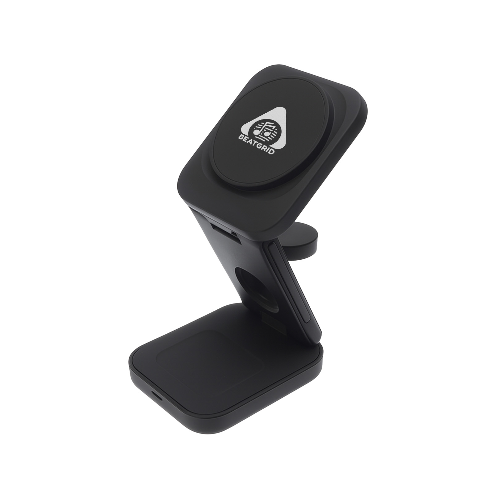 Spartan 3-in-1 Wireless Charger Padprintonblack