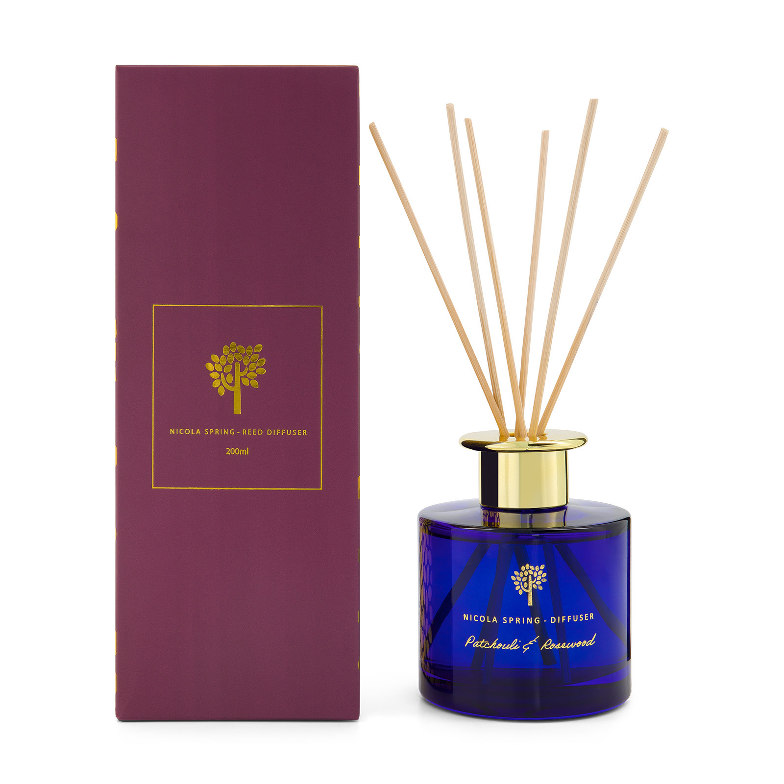 The Generous Host Patchouliandrosewoodglassreeddiffuser