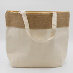 The Brooke Jute and Cotton Cooler Bag
