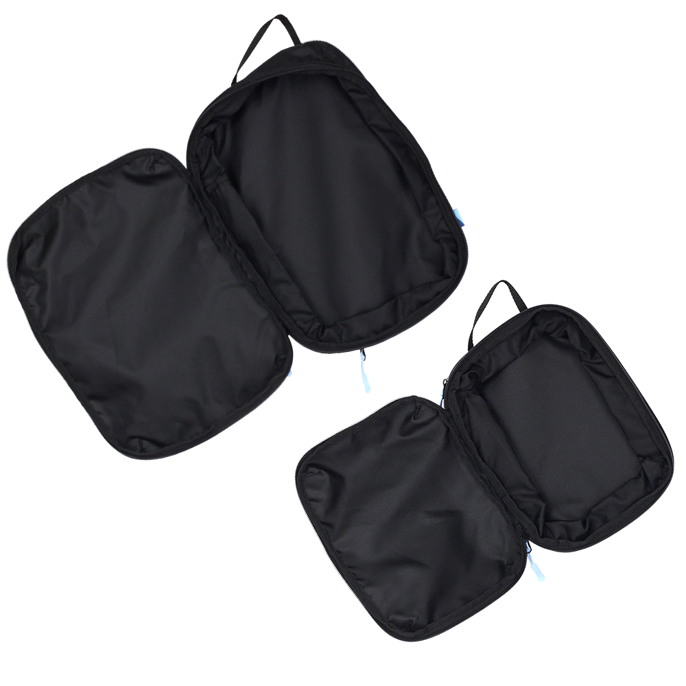 Wander & Roam Compression Packing Cube Set Bk