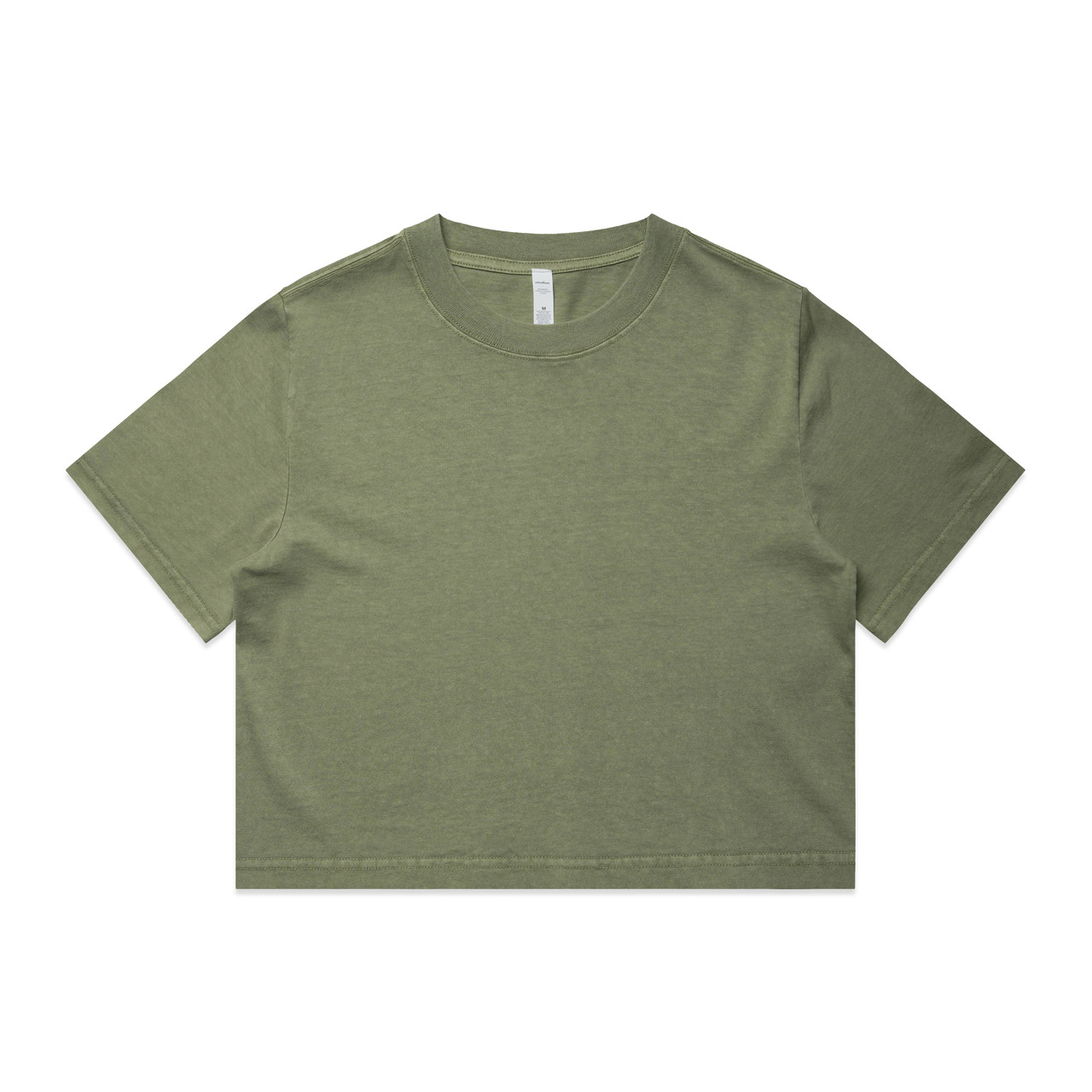Wo’s Heavy Faded Crop Tee Olive Wo’s Heavy Faded Crop Tee Olive