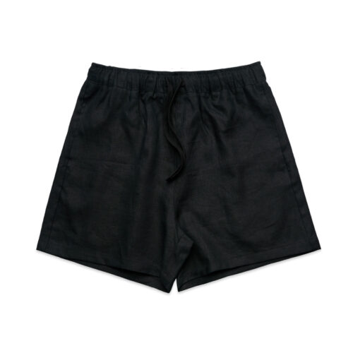 Wo’s Linen Shorts Short Black